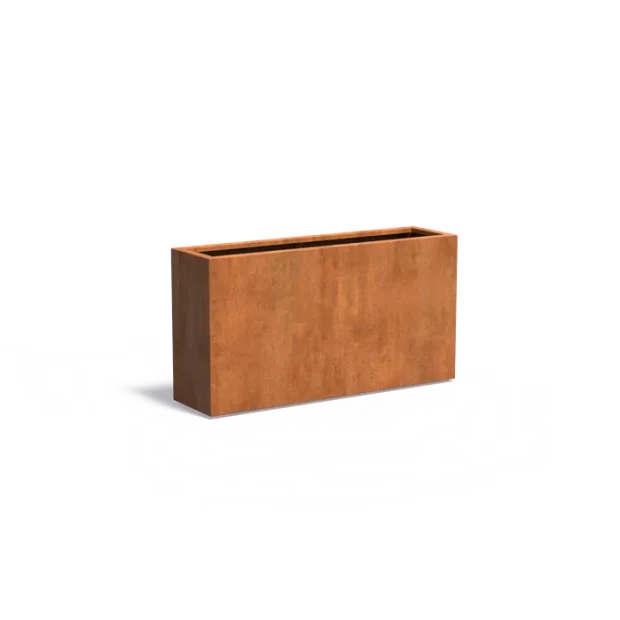 Plantenbak Carrez met bodem cortenstaal 150x40x80 cm