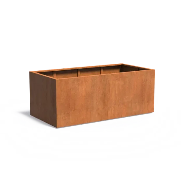 Plantenbak Carrez met bodem cortenstaal 200x100x80 cm