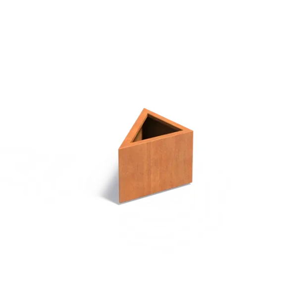 Plantenbak Triangle cortenstaal 60x60x40 cm