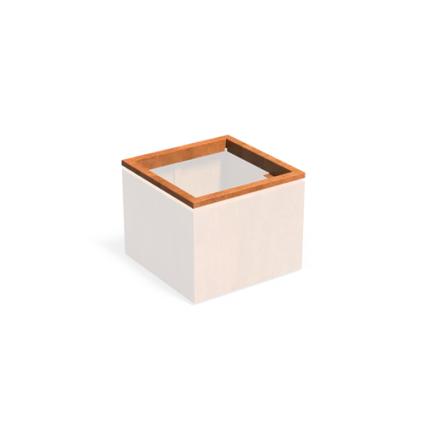 Carrez in-lite Ready cortenstaal opzetrand voor verlichting 80x80x8,9 cm