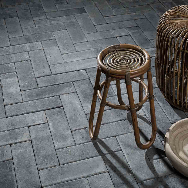 Longstone Opritsteen 10,5x31,5x7 cm Grijs/Zwart gemeleerd