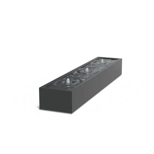 Watertafel standaard aluminium 300x60x40 cm
