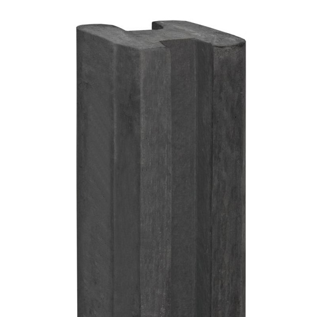 Sleufpaal tussenmodel tbv motiefplaten antraciet 11,5x11,5x316 cm