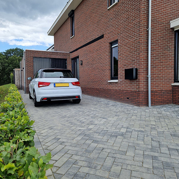 Longstone Opritsteen 10,5x31,5x7 cm Grijs/Zwart gemeleerd