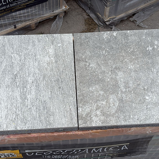 Restpartij Edam: 13 m2 Actietegel Keramiek op Beton Casa Natura 60x60x4 cm Grigio