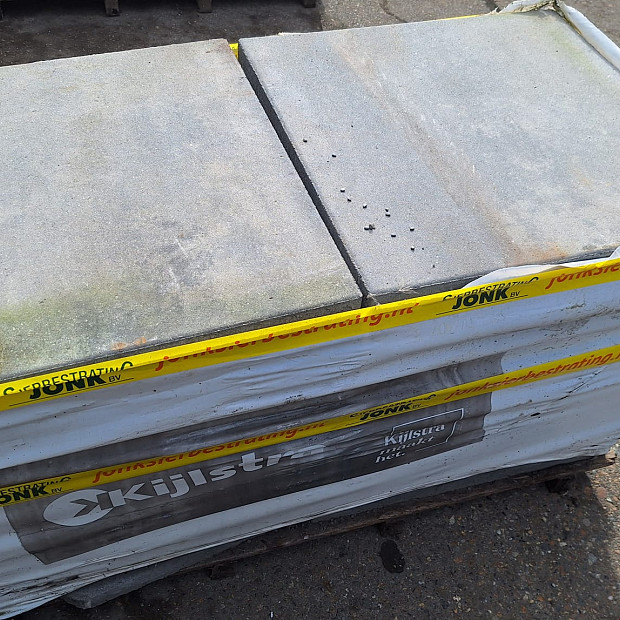 Restpartij Schagen: 17,24m2 H2O Comfort Square 60x60x4 cm Nero/Grey