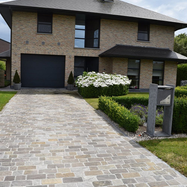 Kasseien Kandla Grey Bekapt 20x14x5-7 cm