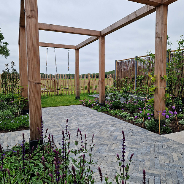 Stonique Trommel Waalformaat 5x20x7 cm Grijs/Zwart