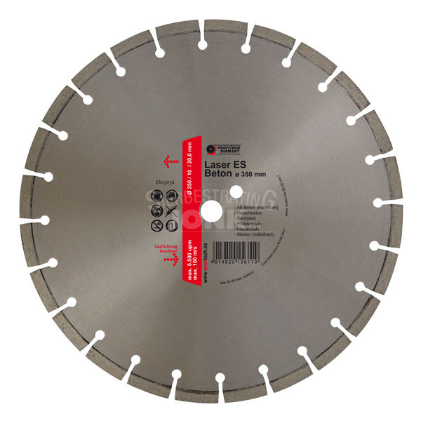 Profi-line Laser ES beton - ø350 / 10 / 20,0 mm
