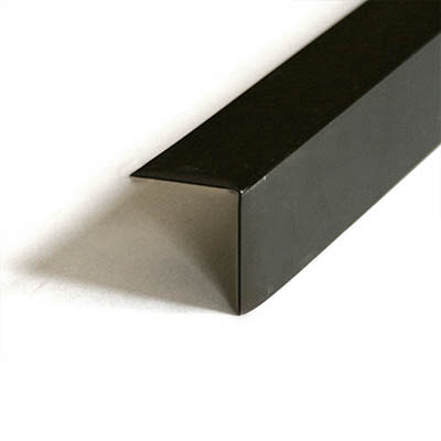 Unique Aluminium Aanslaglat zwart 2x2x200 cm tbv deur