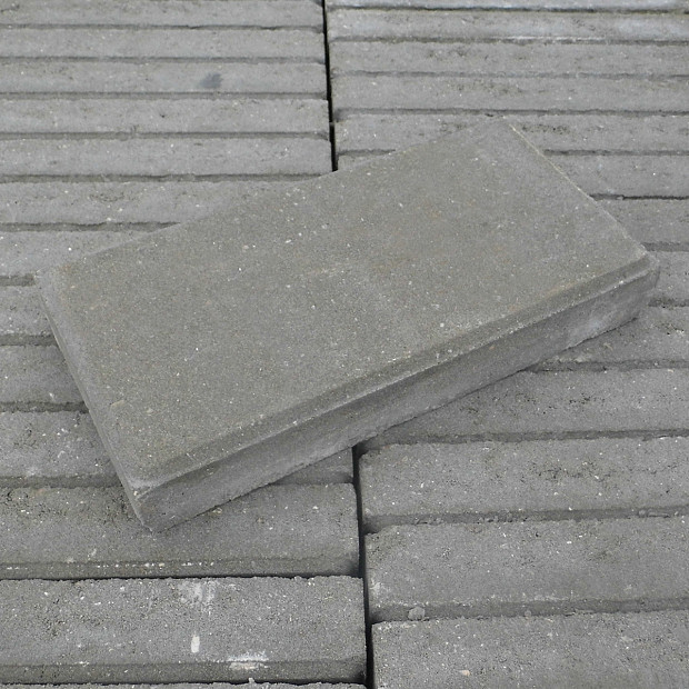 Betontegels 15x30x4,5 cm Grijs met facet