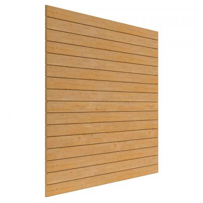 JWOODS Wand 201 tot 300 cm - Blokhutprofiel Naturel