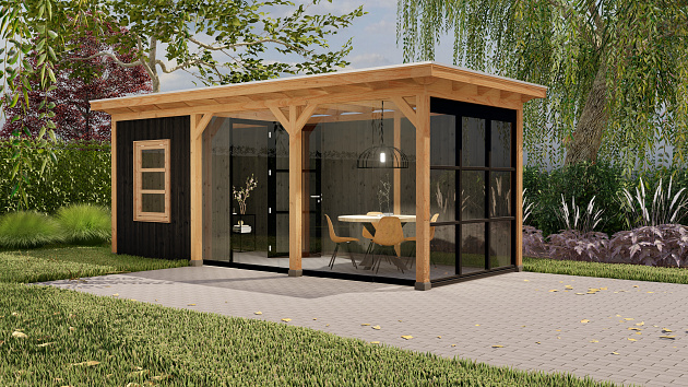 3672 buitenverblijf parijs   5940x2480 mm   onbehandeld zwart   rechterzijde