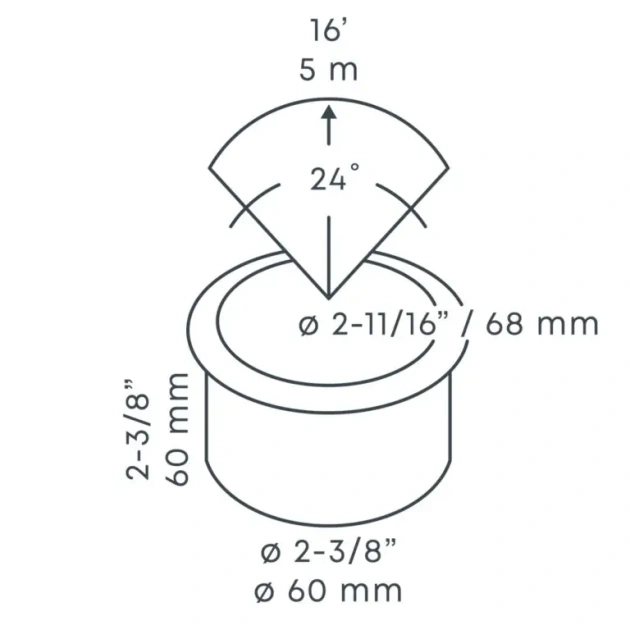 FLUX grondspot Stainless Steel