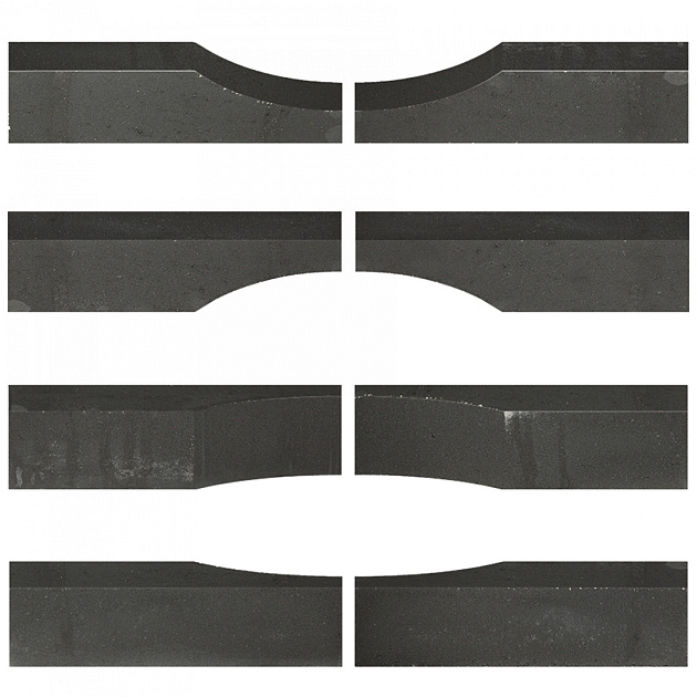 Restpartij Almere: Ca. 85  stuks Linia Excellence Wave 60x15x15 cm Nero