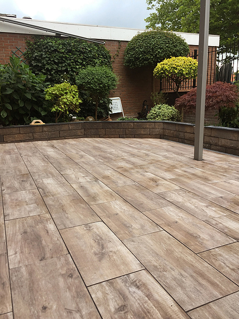Restpartij Almere: Ca. 18.04 m2 GeoCeramica 40x80x4 cm Timber Noce