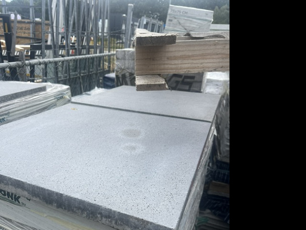 Restpartij Almere: Ca. 40 m2 Optimum Tuintegel 60x60x4 cm Pearl Grey