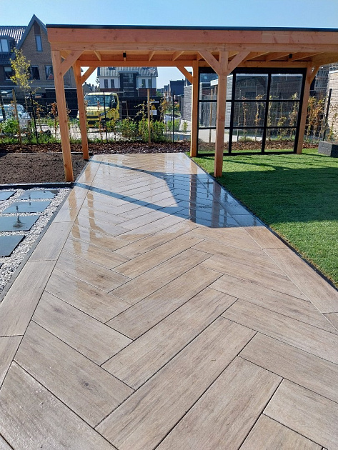 Restpartij Almere: Ca. 11,52 m2 GeoProArte Wood 30x120x6 cm Yellow