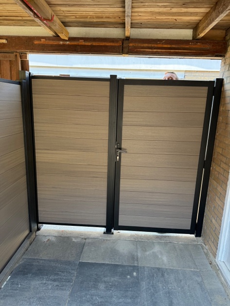 125268 neofence tuindeur 100x180 cm beachwood 380295