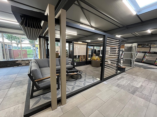 Showroom Paviljoen Kanso 557,5 x 300 cm (afhaalprijs)