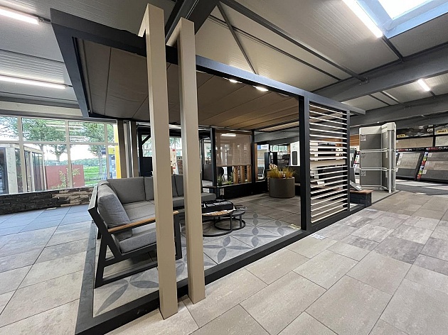 Showroom Paviljoen Kanso 557,5 x 300 cm (afhaalprijs)