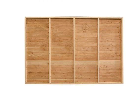 JWOODS Wand Modern 201 tot 300 cm - Zweeds rabat naturel dubbelzijdig