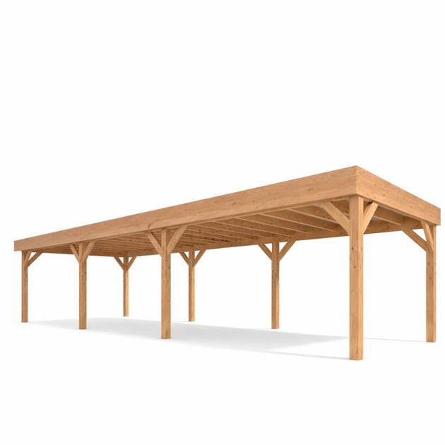 JWOODS Buitenverblijf 1000x370 cm, Geschaafd