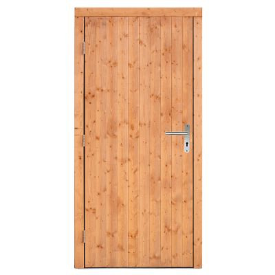 JWOODS Red Wood Enkele Dichte deur incl. beslag 100x205 cm, Linksdraaiend