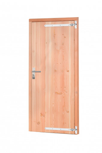 JWOODS Red Wood Enkele Dichte deur incl. beslag 100x205 cm, Rechtsdraaiend