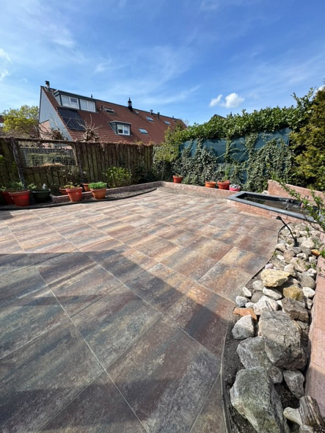 Budget Terrastegel 60x60x4 cm Omber