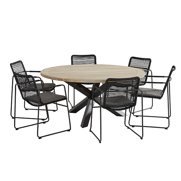 Elba Dining set met Louvre tafel