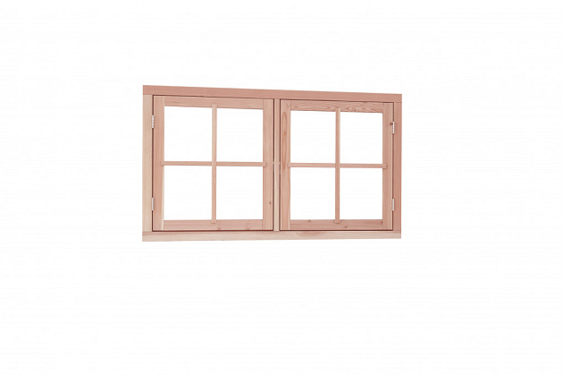 Douglas dubbel uitzetraam, onbehandeld