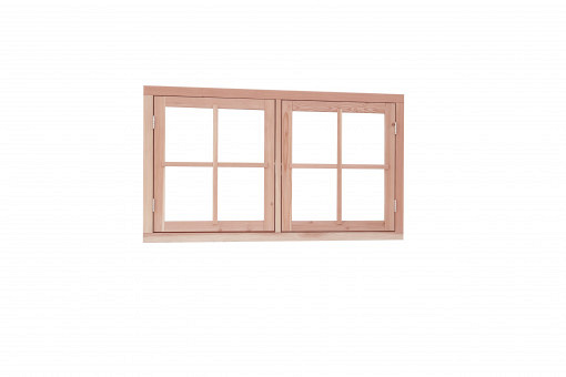 Douglas dubbel uitzetraam, onbehandeld