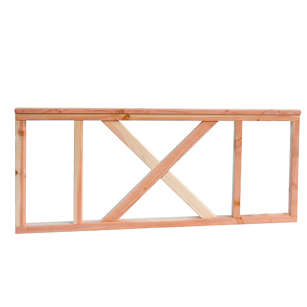 Douglas hekwerk met kruis geschaafd onbehandeld 178,5x73 cm