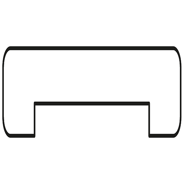 Afdeklat met sponning (6,2 cm) geschaafd vuren 1,9x9,6x181,5 cm