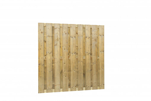 Jumboscherm geschaafd vuren 20-planks 180x180cm, recht verticaal
