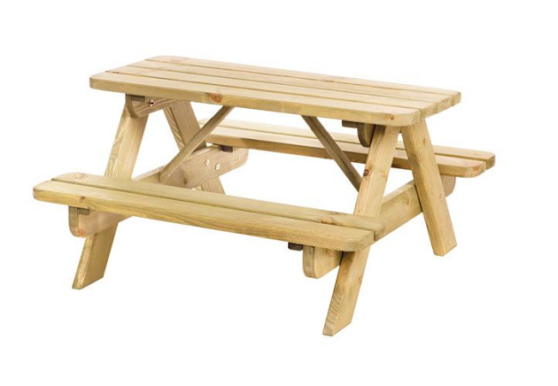 Junior picknicktafel Björn, 4-persoons, bladmaat 90 x 38,5 cm.