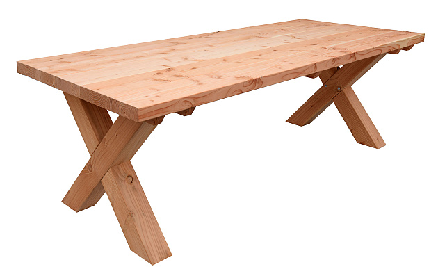 Tafel Xavi Excellent, 79 x 95 x 245 cm, onbehandeld.