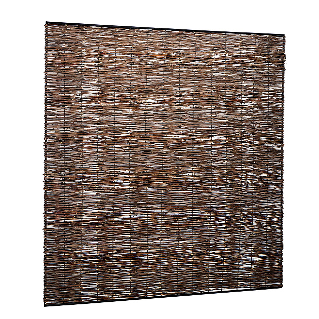 Wilgentenenscherm fijn 90 x 180 cm., met ijzeren frame
