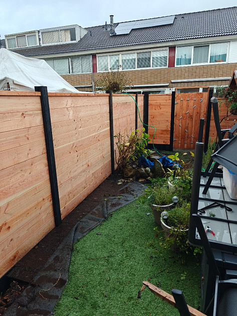 Betowood Scherm Douglas inclusief afdekkap 187 x 224 cm, onbehandeld