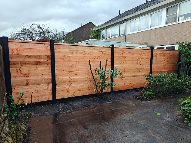 Betowood Scherm Douglas inclusief afdekkap 187 x 224 cm, onbehandeld