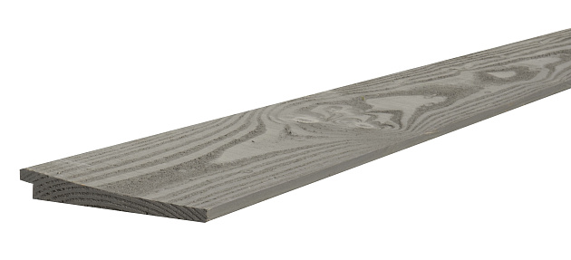 Douglas Zweeds Rabat Plank, 1,1-2,7 x 19,3 x 500 cm., grijs gespoten