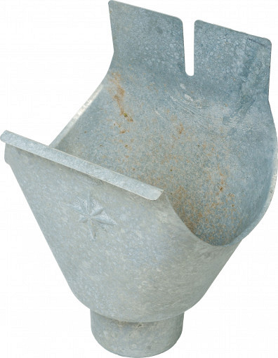 Verzinkte onderuitloop, Ø 8 cm.