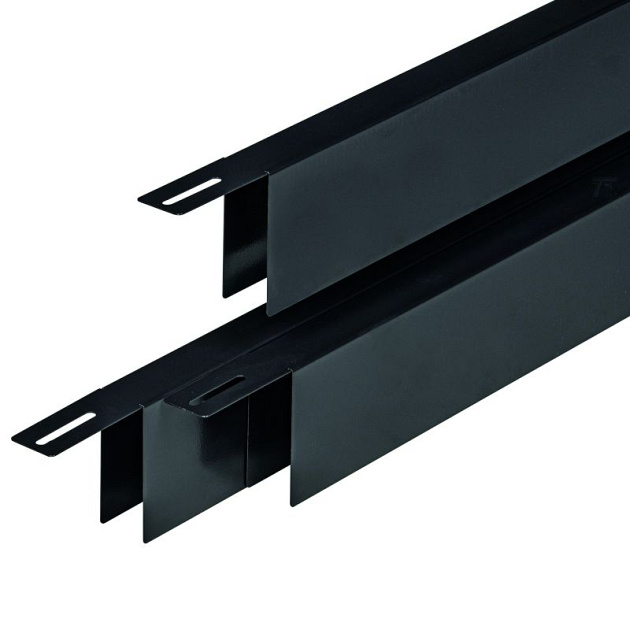 Verzinkt krimp/uitzet maskeerprofiel zwart 3,15x176 cm