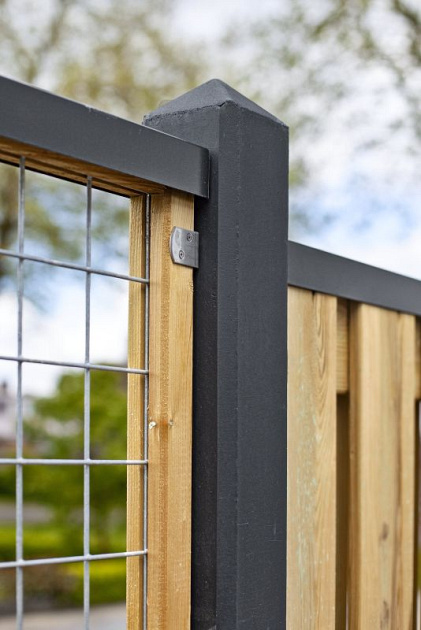 Verzinkt U-profiel zwart