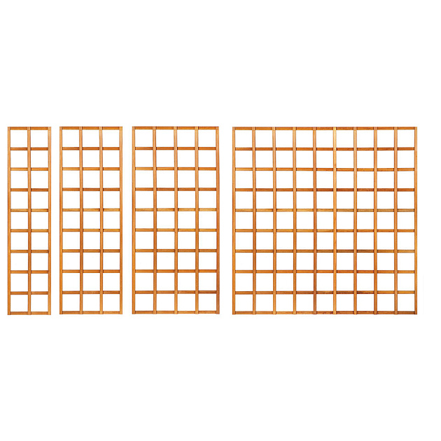 Trellis recht 180x180 cm onbehandeld geschaafd hardhout