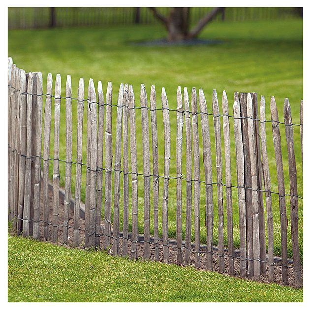 Engelse kastanjehekwerk op rol geschild latafstand 5 cm 460x180 cm