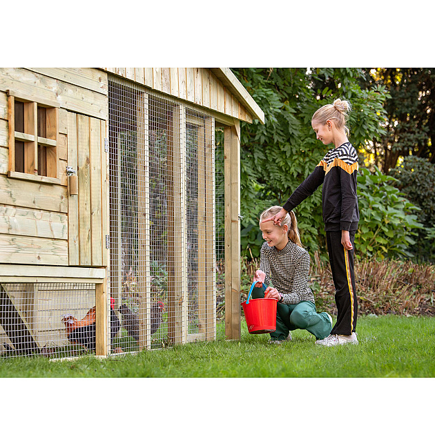 Kippenverblijf Bielefelder 302x90x180 cm geïmpregneerd, geschaafd vurenhout