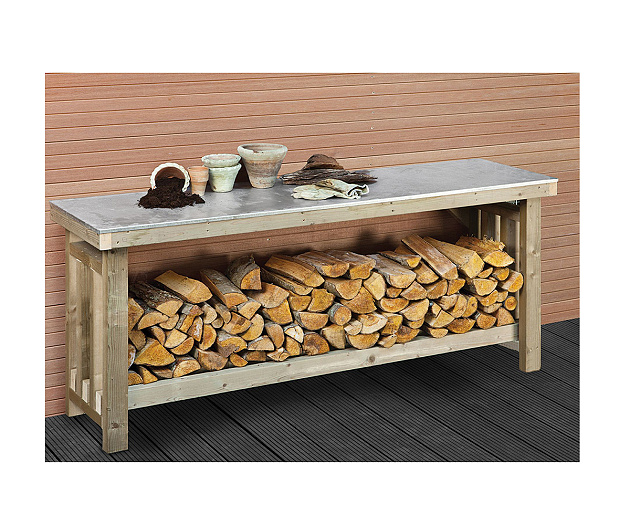 Werkbank XXL 180x50x80 cm geïmpregneerd, geschaafd vuren