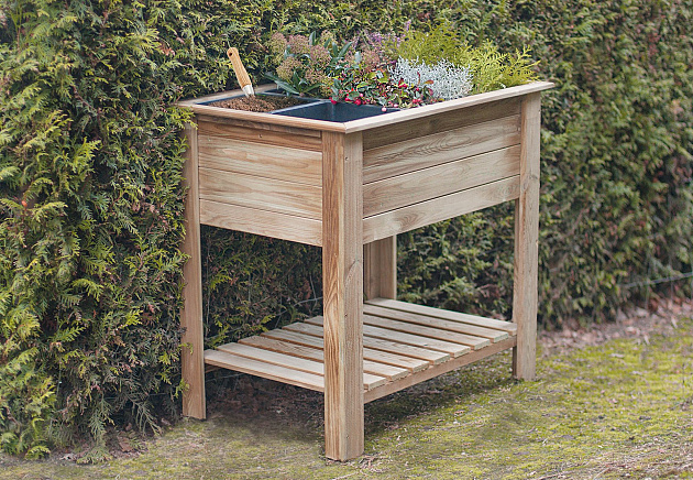 Moestuintafel 85x60x82 cm geïmpregneerd, geschaafd grenen